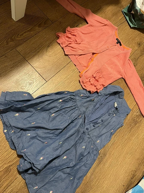 Girl Matching Outfit Set Bundle Dress & Cardigan Age 3-4 Years M&S TU