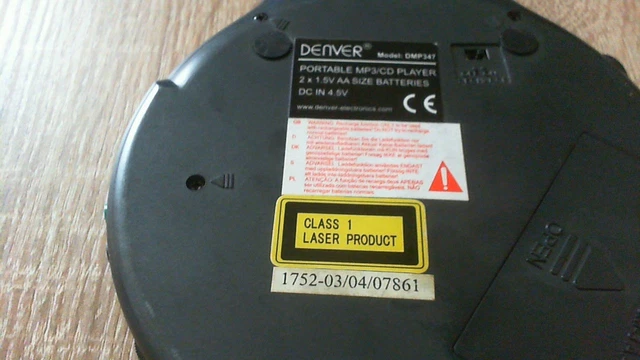 Denver DMP 347 Tragbarer Disc-Player 3