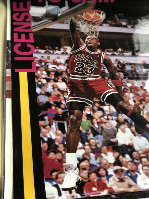 Official Nba Michael Jordan 1990 Starline Licensed To Jam Poster *Rare*