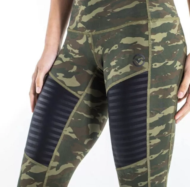 Virus Onyx Bioceramic Compression Pants Camouflage Leggings Womens size XL 2