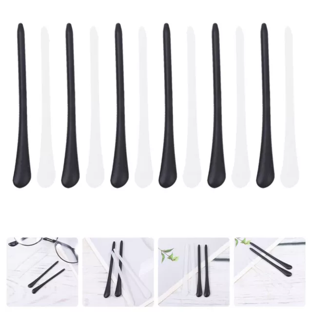 6 Pairs Gel De Silice Protège-branches Lunettes En Silicone Remplacement Jambe