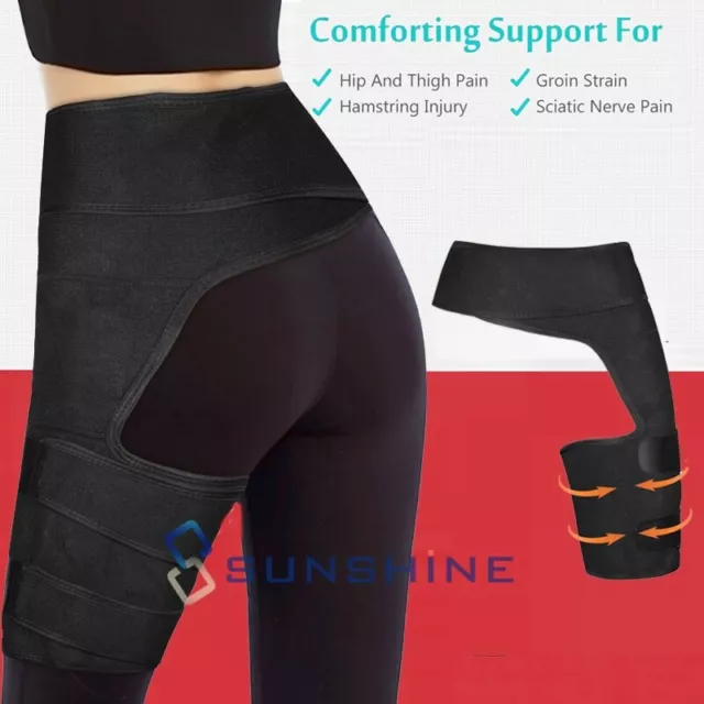 Groin Hip Brace | Sciatica Support Wrap | Hamstring Compression Sleeve