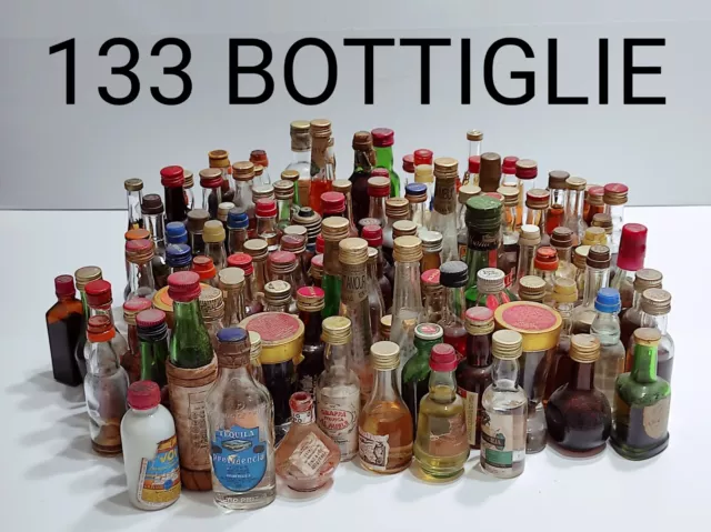 BOTTIGLIE 133 PEZZI mignon da collezione bottigliette di alcolici e liquori  EUR 133,00 - PicClick IT