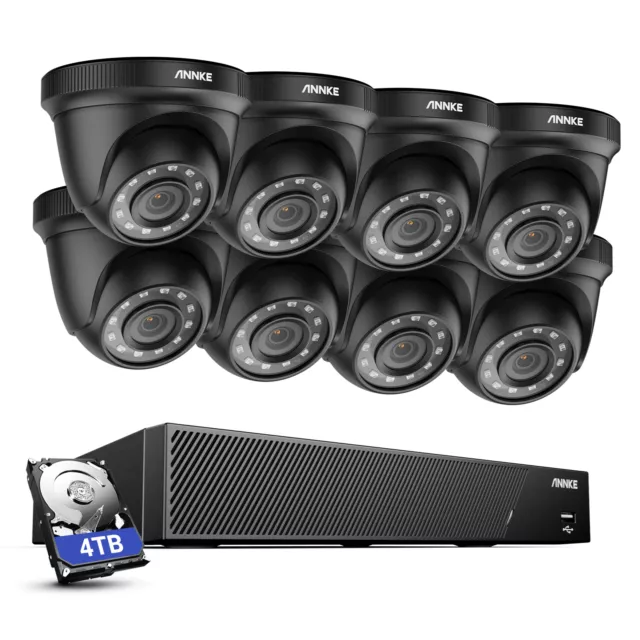 ANNKE 1080P AI Überwachungskamera 8CH 5MP 6IN1 DVR EXIR Nachtsicht Fernzugriff