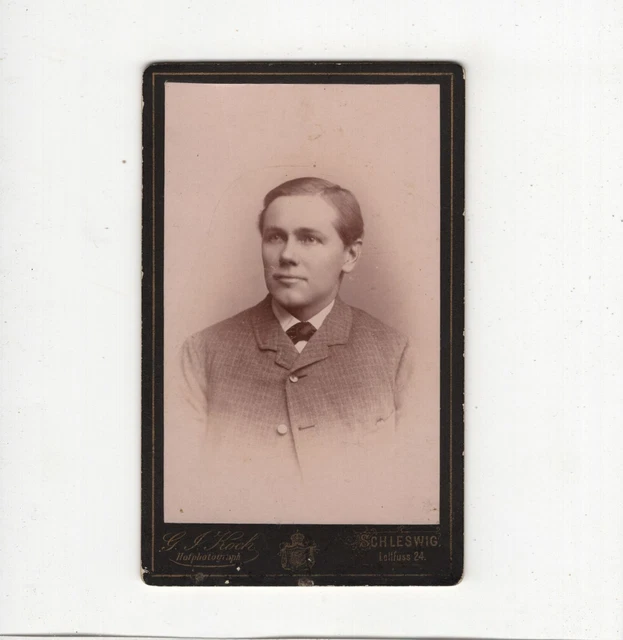 CDV Foto Herrenportrait - Schleswig 1880er