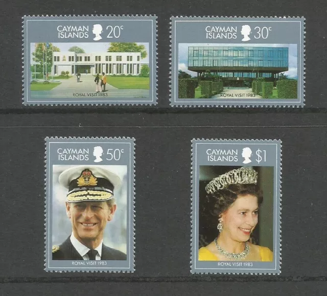 Cayman Islands 1983 Royal Visit Unmounted Mint Set SG 569 / 572