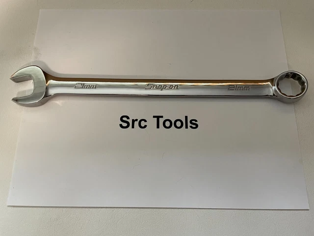 Snap-on Outils USA Neuf 21mm Métrique Standard Chrome Combinaison Clé OEXM210B