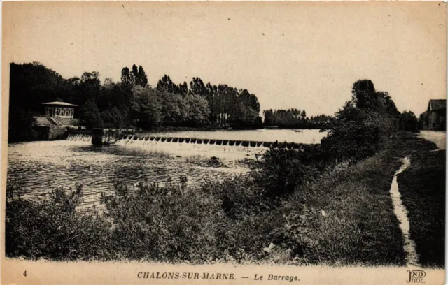 CPA AK CHALONS-sur-MARNE - Le Barrage (743077)
