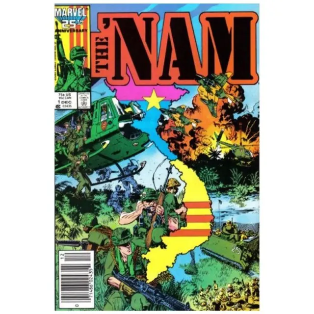 Nam (1986 series) #1 Newsstand in Near Mint minus condition. Marvel comics [s}