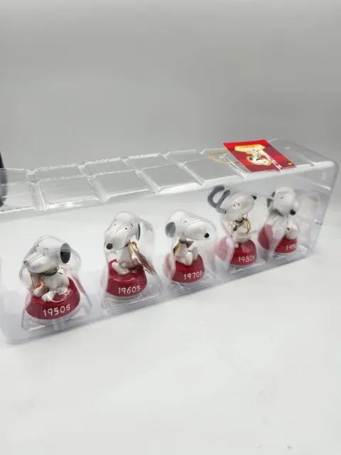Peanuts Snoopy Now and Then Westland Giftware Decade Figures Ornaments Tags Box 2