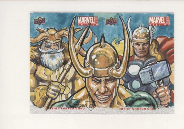 2019 Marvel Annual Sketch Cards 2-Piece Puzzles 1/1 Rodney Ramos #SKT2 Auto 09q5