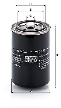 Oil Filter Mann-Filter W 940/4