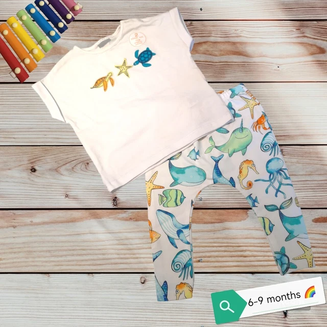 Unisex Baby Set 6-9 Months top Leggings Set by NEXT - clothes Bundle BNWT 🌈