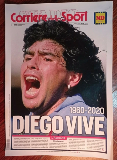 RARE* Diego Armando MARADONA Argentina Postcard La Gazzetta