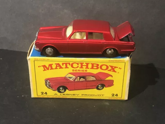 Matchbox series 24 Lesney - Rolls Royce silver shadow avec boite