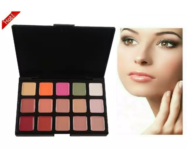 15 Cream Conceal and Correct palette Contour Foundation Highlight Makeup Set SQ3