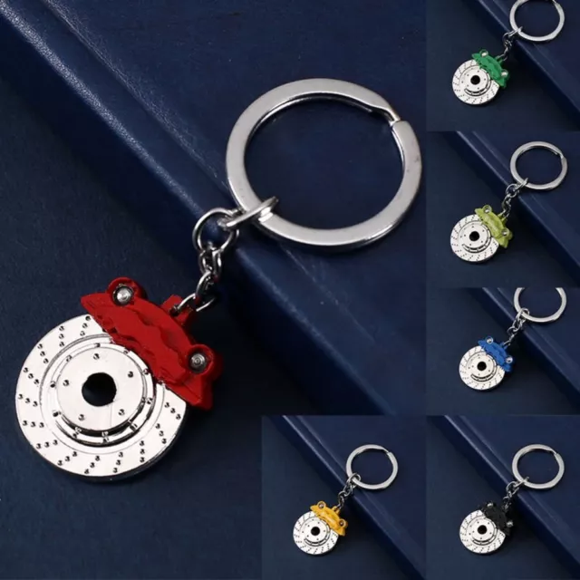 Pendant Simulation Auto Parts Keyring Wheel Rim Car Key Holder Metal Keychain