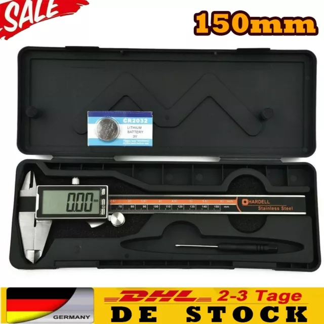 Digital Messschieber Schieblehre Schublehre Messlehre 150Mm Lcd Display Edelstah