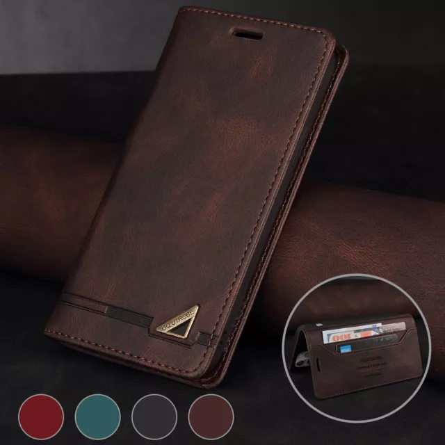 For Sony Xperia 1 V, Luxury Retro Flip Leather Wallet Card Stand Soft Case Cover