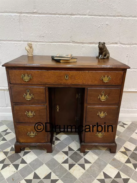 Antique Georgian Kneehole Oak Desk 🚚