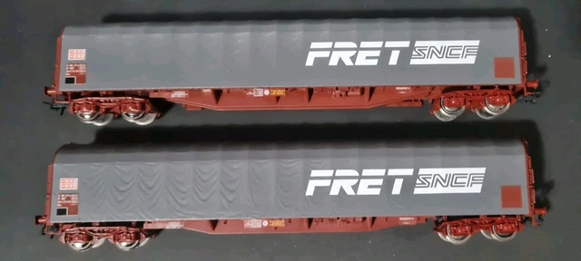 Wagon bâché fret SNCF bleu electrotren 1535K - Modélisme