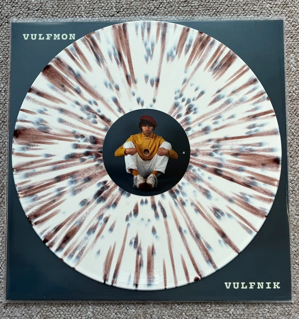 VULFMON VULFNIK LP NUMBERED OFF-WHITE BROWN SPLATTER VINYL /1698