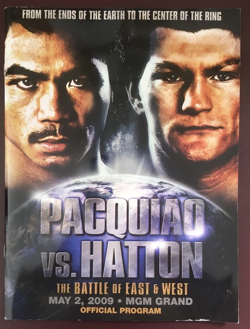 Superb Manny Pacquiao Vs Ricky Hatton Original On Site Programme 2009!! Superb Manny Pacquiao Vs Ricky Hatton Original On Site Programme 2009!!
