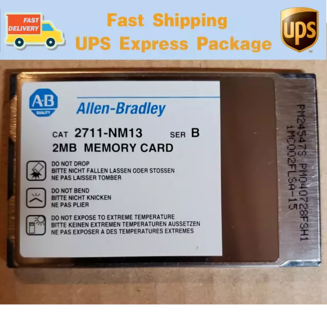 2711-NM13 AB PanelView 2 MB PCMCIA Memory Card Fast Shipping 2711NM13 New GQ