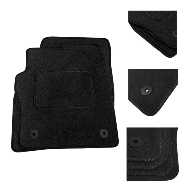 RUBBER AND CARPET Floor Mats Protectors For vauxhall Antara 2006