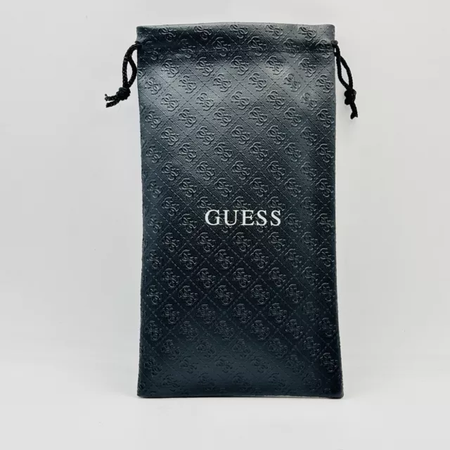 GUESS Étui Lunettes Soleil Logo Noir Doux Sac Neuf