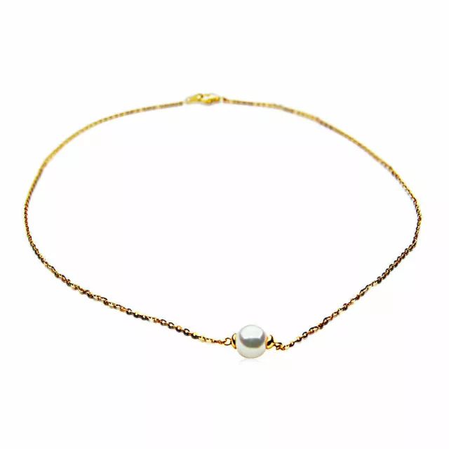 pacific Pearls® Collares de perlas japonesas Akoya AAA de 9 mm Regalos de...