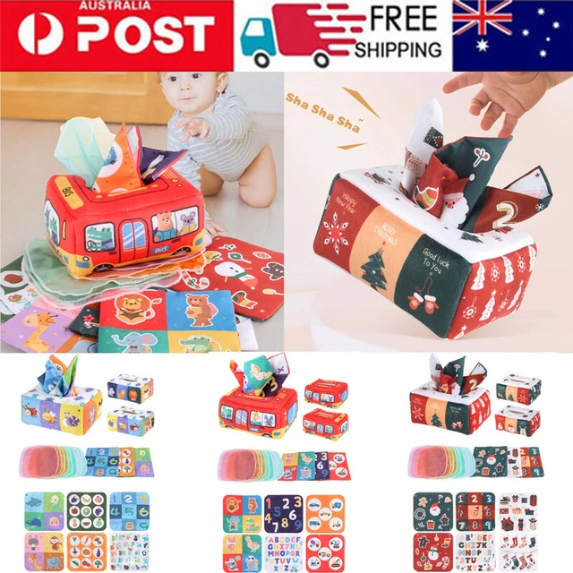 Baby Tissue Box Toy Montessori Toys For Babies 6-12 Months Sensory Toys Magic AU