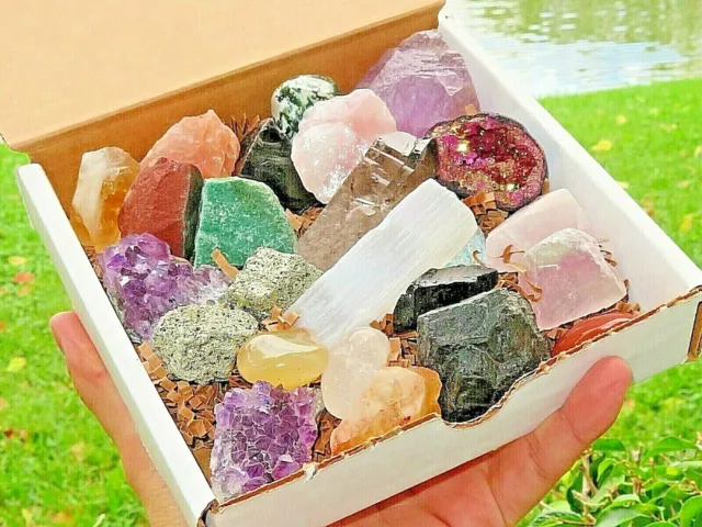 Crafters Collection (2 to 3 lb.) Natural Crystals, Minerals and Tumbled Stones