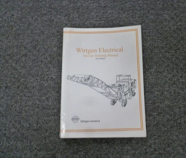 WIRTGEN 1900DC W1900 Cold Milling Machine Electrical Troubleshooting