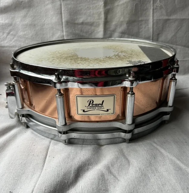 PEARL FREE FLOATING 14 X 5 Copper Shell Snare Drum $500.00 - PicClick AU
