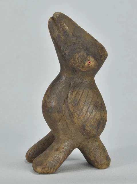 African Art Zoomorphic Lega Figure Bird Animal Statue sculpture Congo drc