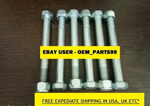 Jcb Backhoe Bolt & Nut M10X80, Pack Of 6 Pcs. Part No. 1315/3418Z 1370/0303Z