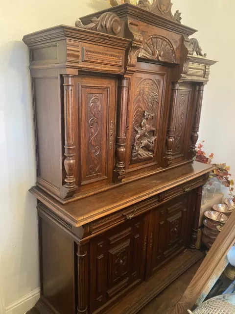 Oak Carved French Buffet