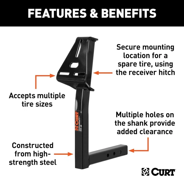 New Hitch-Mounted Spare Tire Mount | Au Free And Fast Shipping 3