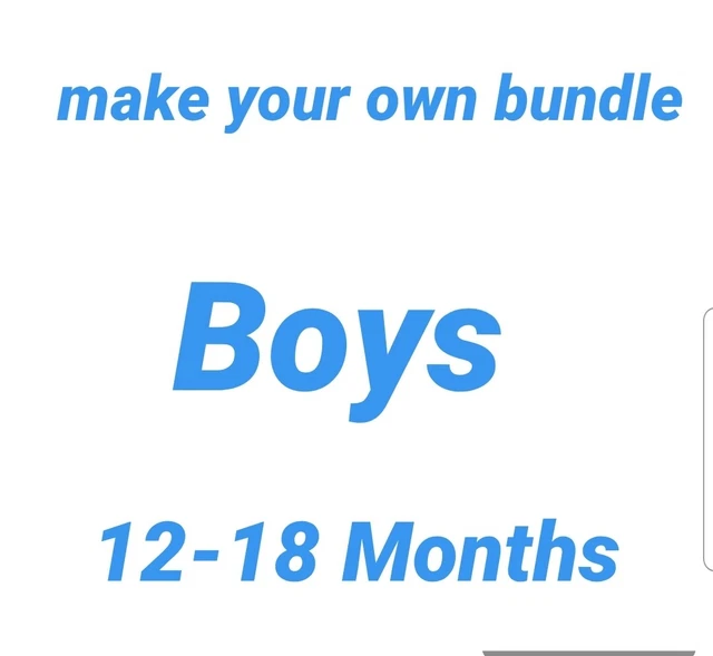 baby Boys Clothes 12-18 Months Make Your Own Bundle