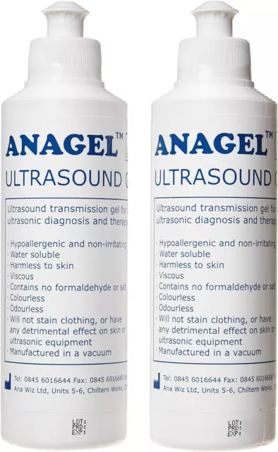 Anagel 250ml Ultrasound Transmission Gel - Pack of 2