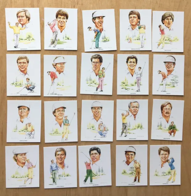 Golfisti Americani 1990 Edizione Imperiale Set Completo Di 20 Carte