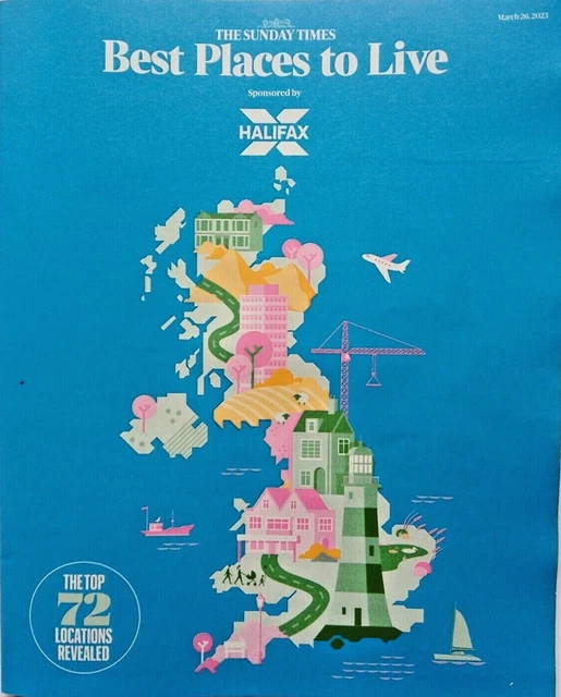 SUNDAY TIMES BEST Places To Live Magazine 26 March 2023 Freepost UK
