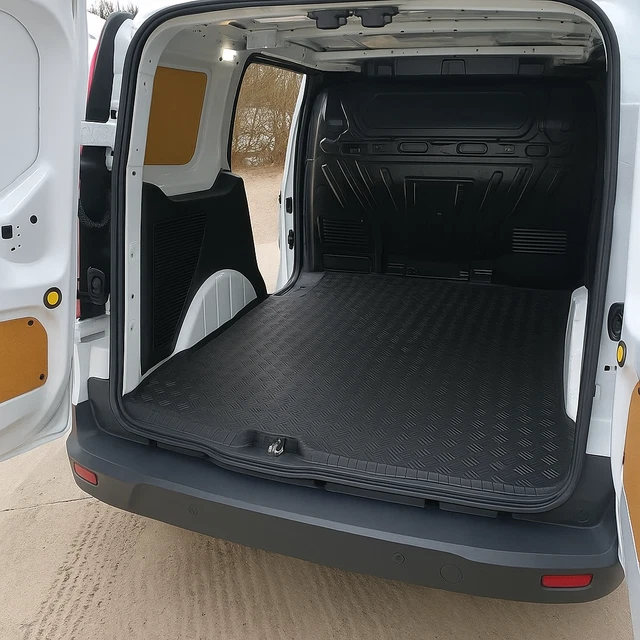 CARSIO TAILORED RUBBER Van Rear Load Mat For Ford Transit Connect SWB ...