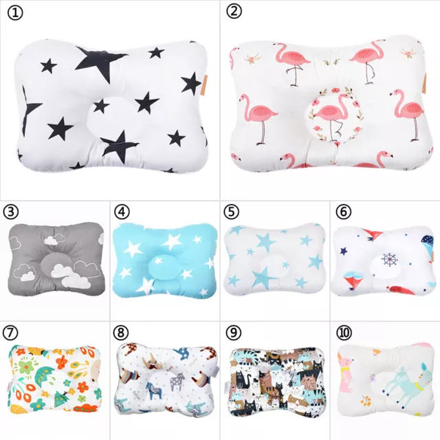 Baby Cot Bed Pillow Newborn Infant Anti-flat Head Cushion In Crib Neck Supported