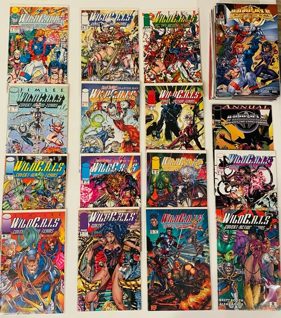 73 Wildcats  V1 #1-50 Complete Set (-12) + V2 / 3.0/ V4 + 1 Shots/ Minis Jim Lee