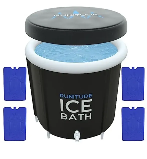 Vasca da bagno di ghiaccio Runitude | Bagno freddo portatile per atleti e adulti | Piscina