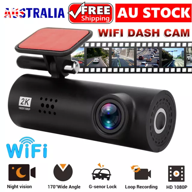 HD 1080P Lens Wireless Dash Camera Front and Rear Dashcam Night Vision Recorder