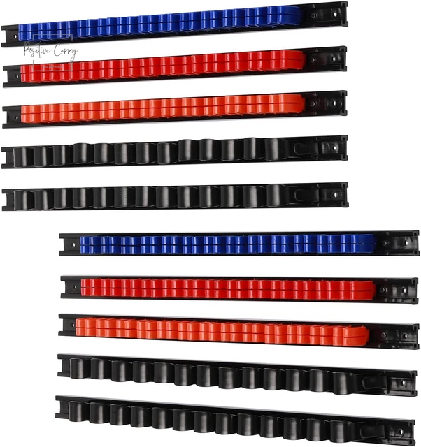 10 Pcs Screwdriver Organizer and Wrench Organizer, Wall Mount, Hand Tool Holder,