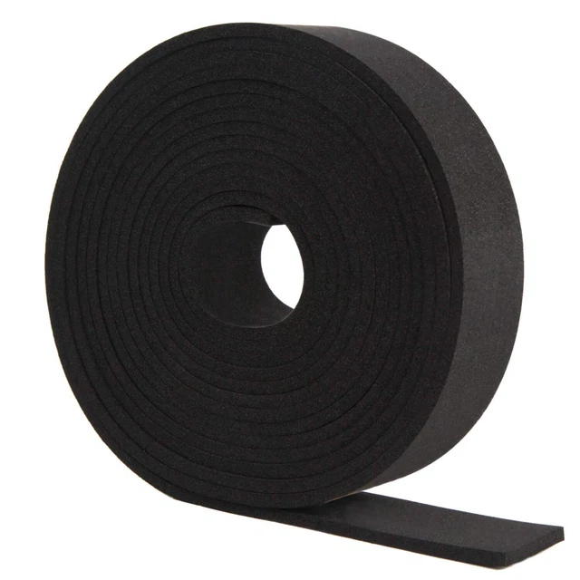 Neoprene Foam Strip Roll by Dualplex, 2 Wide x 10' Long x 1/16 thick